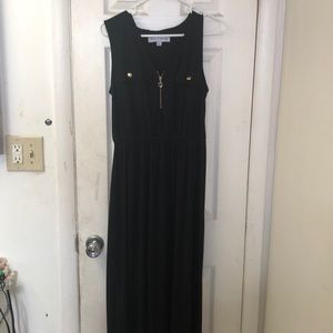 Black floor length dress